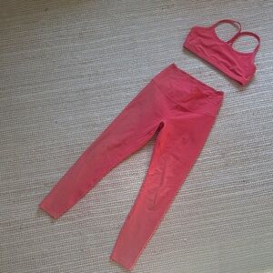 Beyond yoga Pink Yoga Set